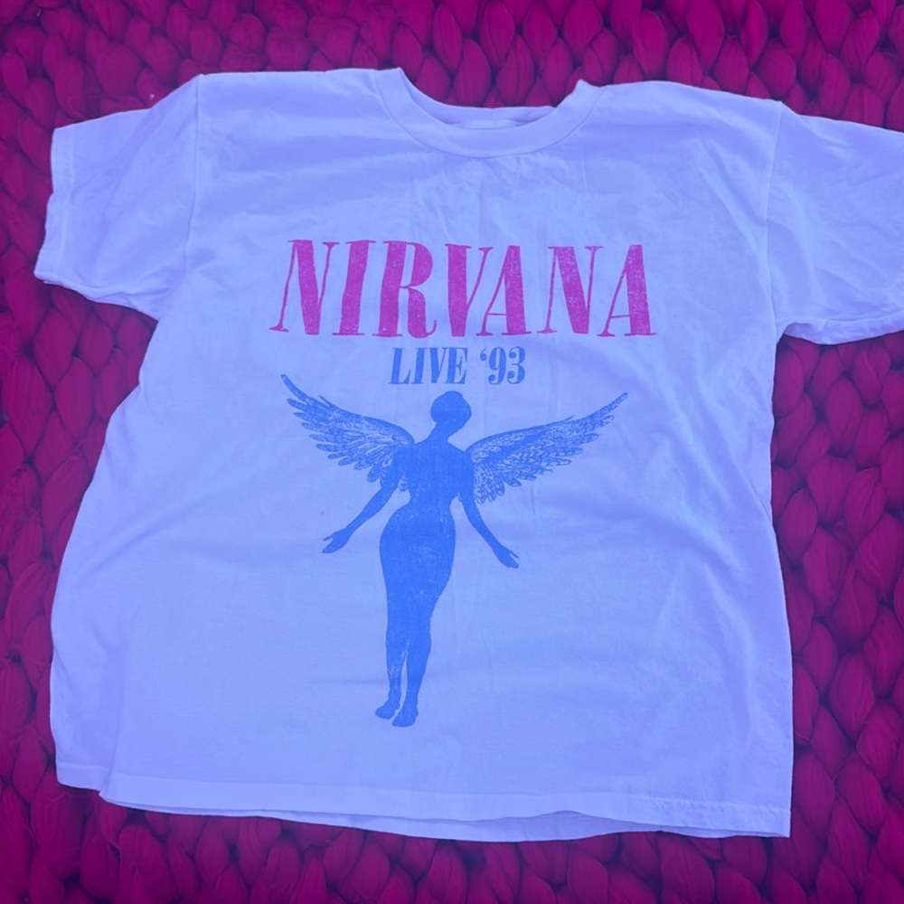 nirvana tee size s